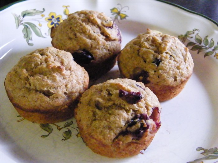 blueberry banana muffins